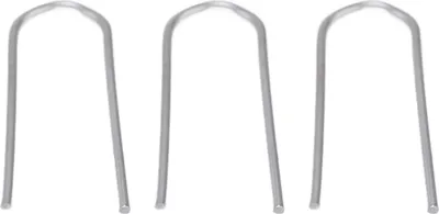 Imagen del producto de 200 piezas de aros de conexión para cables, hechos de aleación de níquel y cromo, en forma de "U", para colgar colgantes, joyería de cerámica, y trabajos de vidrio fundido