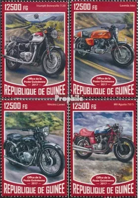 Produktbild von Briefmarken Guinea 2017 Mi 12486-12489 (kompl. Ausgabe) postfrisch Motorräder