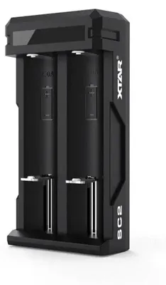 Image de Chargeur de batterie Li-ion 18650 USB-C - 2 emplacements