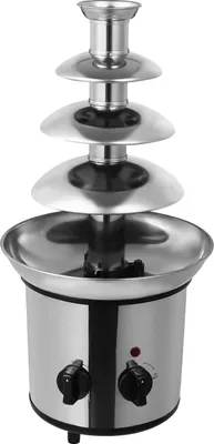 Produktbild von Schokoladenbrunnen, 4-stufiges Design, 1,8 l Kapazität, 170 W Leistung, Silber