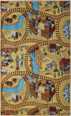 Image de Tapis pour enfant Western, 200 x 400 cm