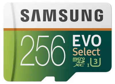 Produktbild von Samsung MB-ME256HA/EU, 256 GB, MicroSD, Klasse 10, UHS-I, 100 MB/s, 90 MB/s