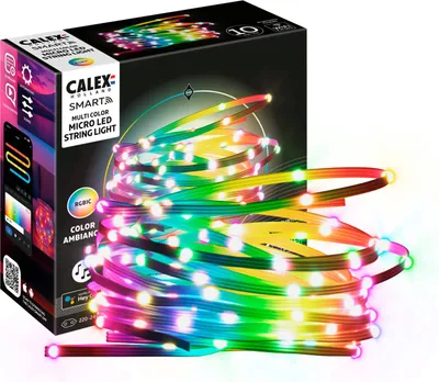 Produktbild von Calex Smart Micro LED-Streifen 10M, RGBIC, Dimmbar, Musiksync, WLAN