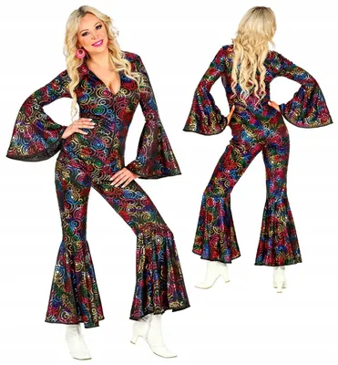 Productafbeelding van Het jumpsuit in 70's disco-stijl, maat S