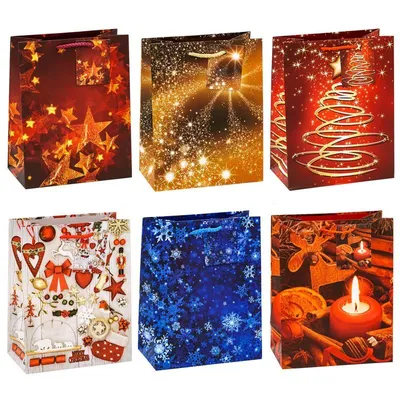 Produktbild von TSI 83018-SG 12 Geschenktaschen Weihnachten Serie 8 Motiv