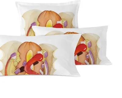 Obrázok produktu pre Obliečka na vankúš Hotdog (P) 50x75 cm 100% bavlna Vyrobené v Európe