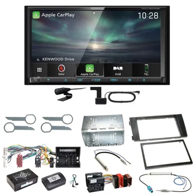 Produktbild von Kenwood DNX-7190DABS Android Auto Carplay DAB+ Einbauset für Audi A6 4B Facelift