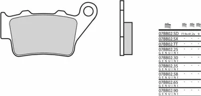 Produktbild von BREMBO Bremsbeläge Satz 07BB02CC