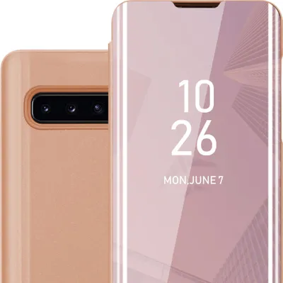 Obrázek produktu pro Cadorabo Pouzdro na mobil pro Samsung Galaxy S10 PLUS v růžovém krytu Zadní kryt Ochranné pouzdro typu kniha Pouzdro typu kniha