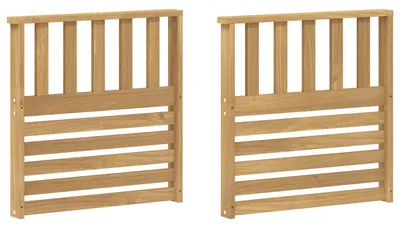 Produktbild von vidaXL Armlehnen Modul 2 stk. Weiß 60 x 6 x 61 cm Massivholz Akazie