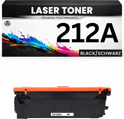 Produktbild von Toner kompatibel für HP W2120A(212A) Color LaserJet Enterprise M554dn/M555dn/M555x MFP M578f/M578dn Color LaserJet Enterprise Flow MFP M578c/M578z in Schwarz