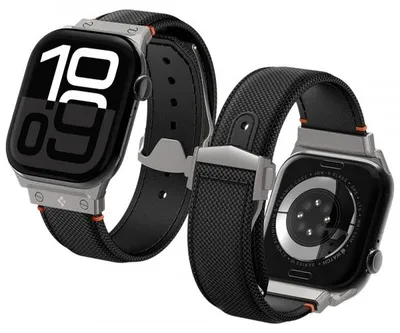 Productafbeelding van Spigen AMP09304, horlogeband, Apple, Watch Ultra, nylon, polyurethaan (PU), roestvrij staal