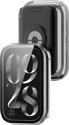 Produktbild von Schutzhülle mit Glas für Xiaomi Mi Smart Band 9 Pro, Bizon Case+Glass Watch, Transparent
