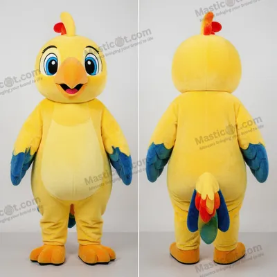 Produktbild von Knallgelber MASTICOT Feder-Papageien-Maskottchen