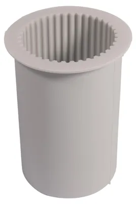 Produktbild von Rayher Silikonform Stumpenkerze geriffelt 160ml 5cm Durchmesser 8.7cm Höhe