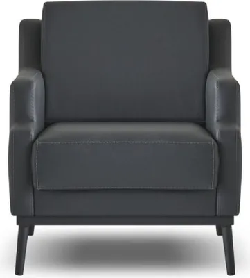 Produktbild von Arbeitszimmer Set Dunkelgrau 3-Sitzer Sessel Einfarbig Modern Design