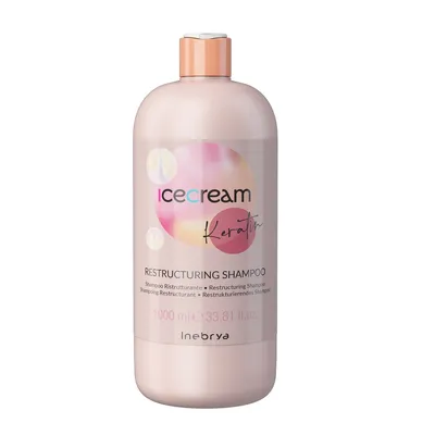 Productafbeelding van Inebrya - Ice Cream Keratine Herstellende Shampoo 1000ml