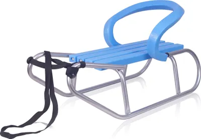 Immagine prodotto di GagaDumi Slitta in schiuma di metallo con schienale Slitta per bambini Ideale per bambini e adulti Capacità di carico fino a 100 kg