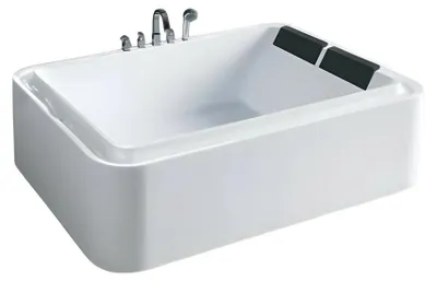 Productafbeelding van Massagewanne, hydromassagewanne, whirlpool, wellnessbad, designbad, 180x110 cm