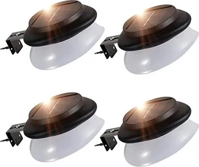 Produktbild von SMY Lighting Dachrinnen Solarleuchten, 9 LED 100LM Solarlampen Dachrinne für Außen IP55 Wasserdicht Zaunlicht Dekor Garten, Patio, Gehwege, Hof,