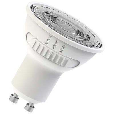 Obrázek produktu pro OSRAM LED SPOT PAR16 55 se třemi barvami světla, GU10, 4,2 W, 400 lm, 2700K - 6500K, teplá, studená a denní bílá, změna barevné teploty, velmi nízká spotřeba energie, dlouhá životnost