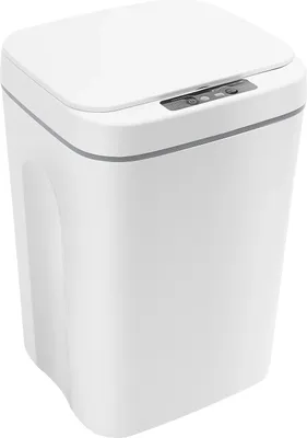 Obrázok produktu pre Odpadkový kôš, automatická detekcia, tichá prevádzka, BIELA, 16 l