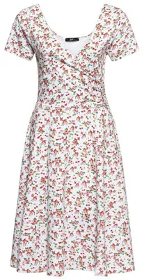 Produktbild von Queen Kerosin Swing Kleid - Deer Overlapped Mehrfarbig XS