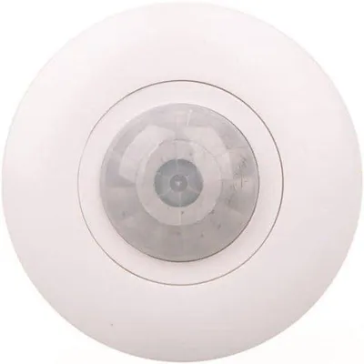 Obrázek produktu pro Automatické detektory pohybu – PIR senzor – detekce v úhlu 360 stupňů – 1200 W – bílá