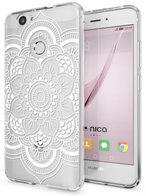 Produktbild von Huawei Nova Handy Hülle von NALIA, Silikon Motiv Case Cover Muster TPU Schutz Pattern Flowers