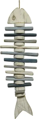 Produktbild von Dekohänger Fischgräte Holzfisch Fensterdeko Treibholz Höhe 60 cm