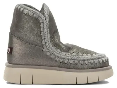 Image de MOU bottes en cuir femme argenté - 41