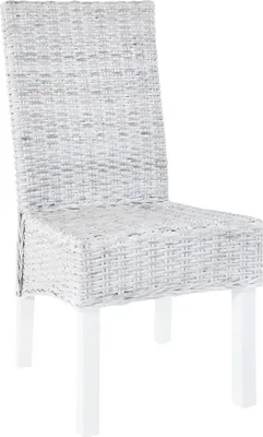 Produktbild von vidaXL Esszimmerstühle 6 Stk. Hellbraun Kubu Rattan und Mangoholz