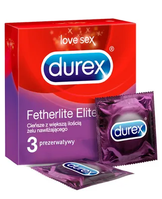 Zdjęcie produktu dla Prezerwatywy Durex Fetherlite Elite 3 sztuki