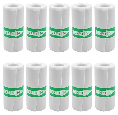 Immagine prodotto di Carta termica - 10 rotoli - Adesiva - Etichette per mini stampanti fotografiche - Carta di alta qualità - 57 x 25 mm - Resistente - Carta per etichette