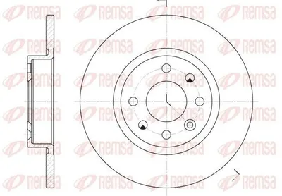 Produktbild von 2x REMSA Bremsscheibe 6209.00 vorne für VOLVO 480 E (482) 460 L (464) 260mm 40mm