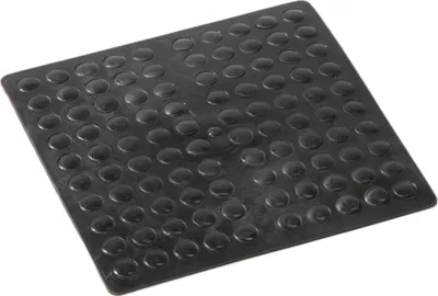 Produktbild von Adsamm® | 100 x selbstklebende Anschlagpuffer | Ø 7 mm | Höhe: 1,5 mm | rund | halbkugelförmig | Schwarz | Elastikpuffer zum Kleben |