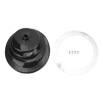 Produktbild von 5.25 Zoll runder Schaltsack mit Chromring 1651 Universal-Karosserieteile für Autos