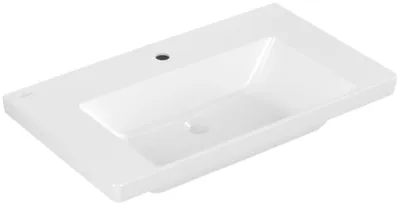 Immagine prodotto di Villeroy & Boch Subway 3.0 lavabo à poser, 1 trou pour robinet, sans trop-plein, non rectifié, 800x470mm, 4A708101, 4A708101