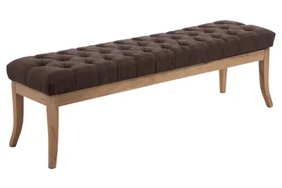 Obrázek produktu pro CLP Lavice Ramses látka antique-light s vysoce kvalitním čalouněním, hnědá 150 cm