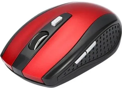 Image de Souris de bureau - Rouge - 6 boutons - 1600 DPI - USB
