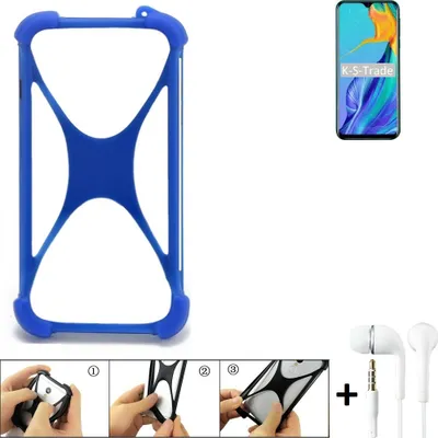 Produktbild von Bumper kompatibel mit Blackview A60 Pro Schutzhülle Handyhülle Silikon Schutz Hülle Cover Case Silikoncase Silikonbumper TPU Softcase Smartphone,