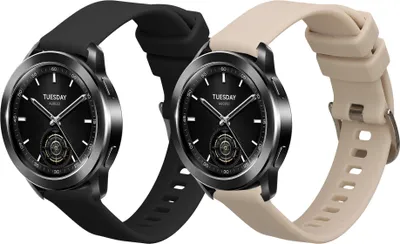 Produktbild von kwmobile 2x Sportarmband kompatibel mit Xiaomi Watch S3 Armband - Fitnesstracker Band Set aus TPU Silikon