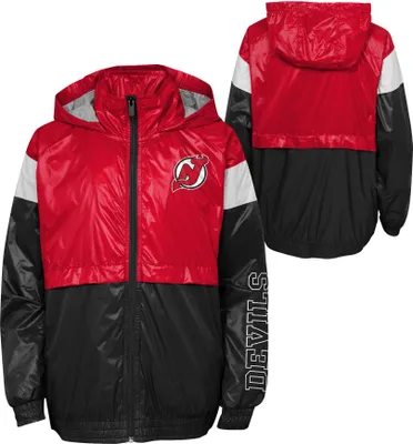 Immagine prodotto di Giacca a vento full-zip dei New Jersey Devils NHL Goal Line Stance Taglia: Bambini M (10 - 12 anni)