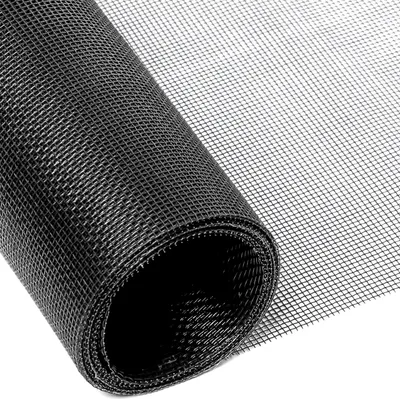 Obrázek produktu pro Intirilife síť proti hmyzu ze skelných vláken černá, prodává se na metry šířka 100 cm velikost ok 1,2 mm - UV odolná síť proti hmyzu síťka na okna dveře