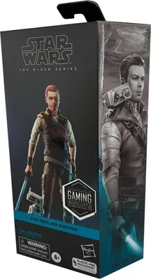 A Star Wars The Black Series action figure packaging for Cal Kestis from Jedi Survivor.