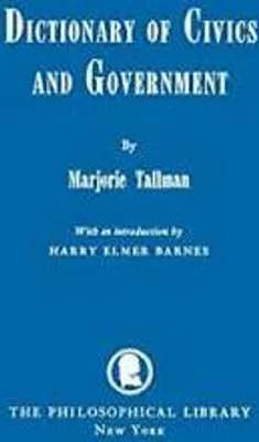 Immagine prodotto di Dictionary of Civics and Government