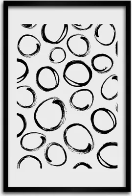 Produktbild von Bild - Bilderrahmen - 40 cm x 60 cm - MDF - Rahmen - Wandkunst - Räder