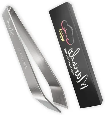 Productafbeelding van Graattang Puntig - Visgraattang Pincet - Vis Graten Verwijderen - Hoge Precisie Grip - 12 cm - Zilver