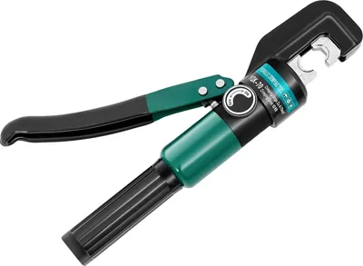 Zdjęcie produktu dla Zestaw zaciskarek hydraulicznych, głowica obrotowa o zakresie 360°, 8 zestawów matryc, kolor czarny