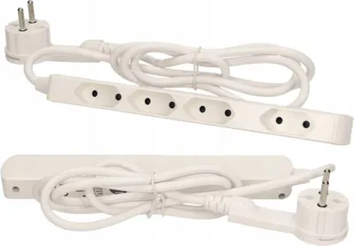 Image de Virone | Rallonge plate 4 prises - 1,4 m - Ultra fine - Pratique pour espaces réduits - Sécurisée